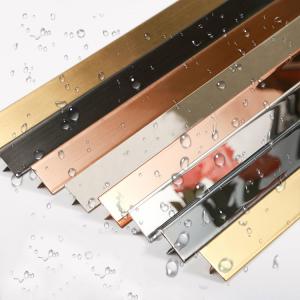 Quality Wall Edge Metal 304 Stainless Steel Trim For Ceramic Protection wholesale