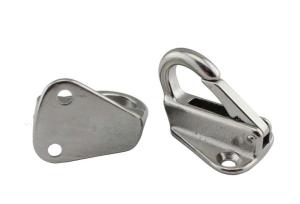 Quality Fixed Eye Plate Stainless Steel Snap Hook For Wall Maritime Boats Rigging Fittings wholesale