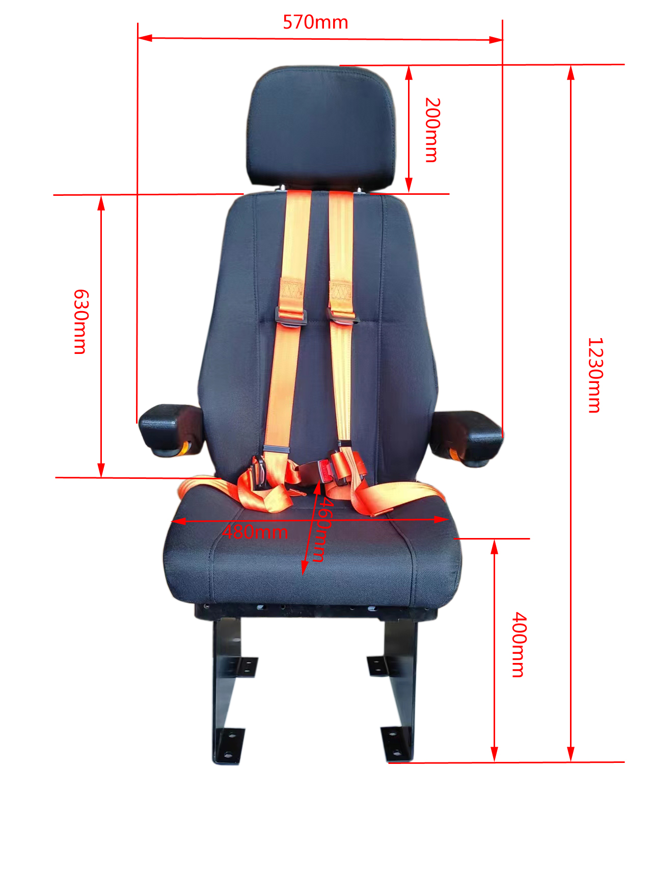 Angle Adjustable Pilot Yacht Seat Static Seat Multifunction