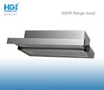 60CM Slim Slide Out Telescopic Range Cooker Hood Stainless Steel