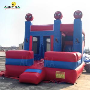 Quality Spider Man Theme Colorful Inflatable Bouncy Castle Bouncer Combo Customized wholesale