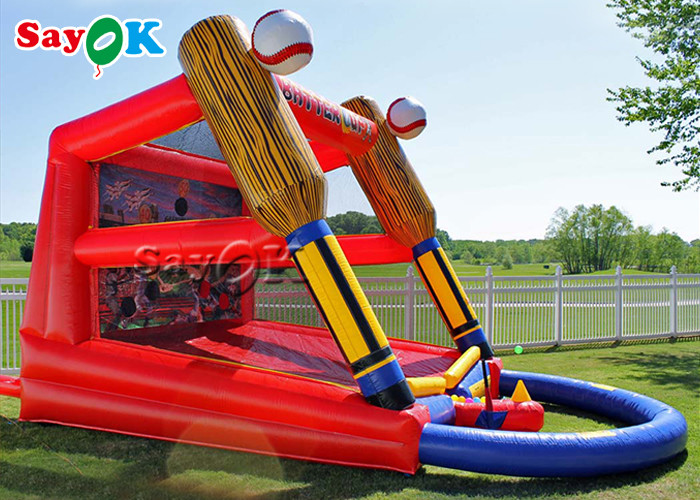 Inflatable Kids Game Club School 20x13x12ft Inflatable Batter Up Baseball Game