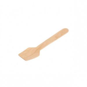 Quality Disposable Wooden Ice Cream Paddle Spoon Taster 95mm wholesale