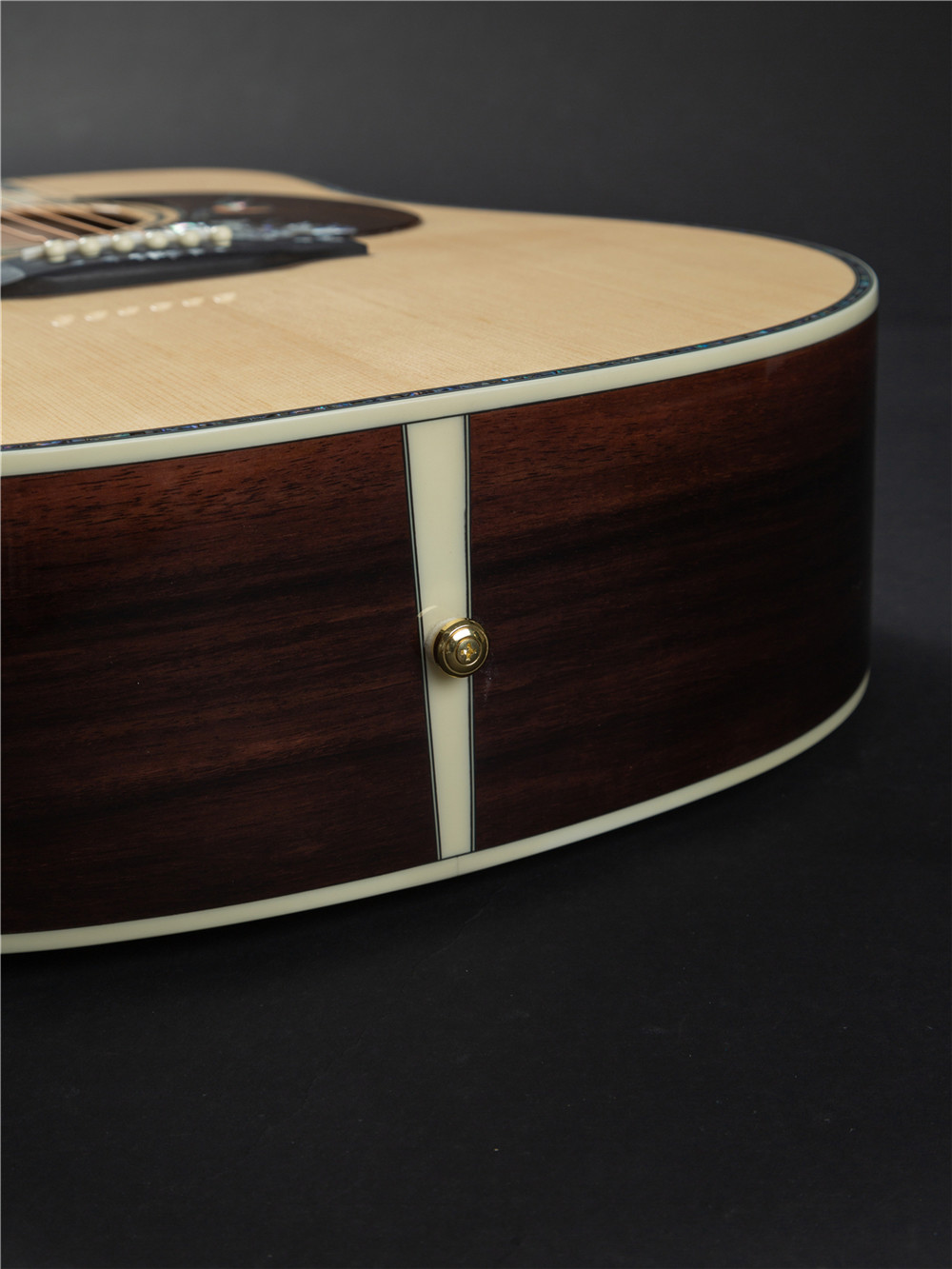 OEM custom guitar 41 inch solid spruce top D45f style handmade Acoustic Guitar with pickup 301 fishman