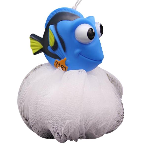 Baby Cute Soft Vinyl Toys Animal Cartoon Colorful Mesh Sponge PE Bath Shower