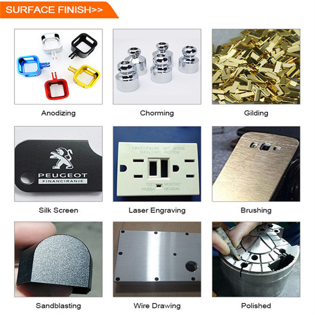 Aluminum CNC Machine Accessories Autopart Spare 5 Axis Machined