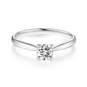 Quality 18k Gold Lab Grown Diamond Ring 0.3ct+D VS1 White Lab-Grown Diamond Ring NGTC Certified Round Synthetic Diamond ring wholesale