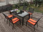 Outdoor / Indoor Rattan Garden Dining Sets , Country Style Table Set