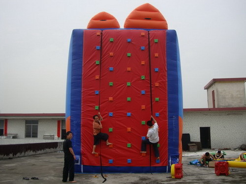 rock climbing wall