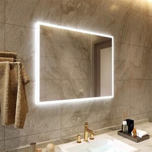 Quality Rectangle Wall Mounted Touch Screen Smart Mirror Dustproof For Bathroom wholesale