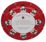 Christmas Round Tin Serving Trays