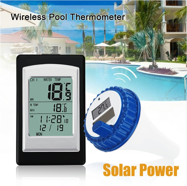 Waterproof Digital Thermometer For Swimming Pool Solar Wireless And Small Floating Design