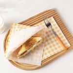 Fast Food Hamburger Greaseproof Wrapping Paper Recycled Pulp Material