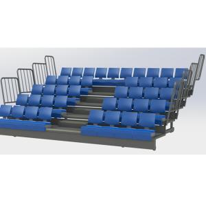 Quality Q235 Steel HDPE Bench Retractable Bleacher Seating wholesale