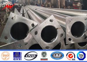 Quality 12meter Iso Certificate Hot Dip Galvanization Double Arm Street Light Pole wholesale