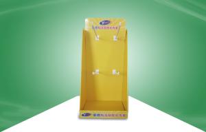 Quality Yellow Cardboard Countertop Displays Hanging Adhensive Cardboard Display Boxes wholesale