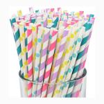 Environmental Friendly Paper Biodegradable Straws For Cocktail Drinking