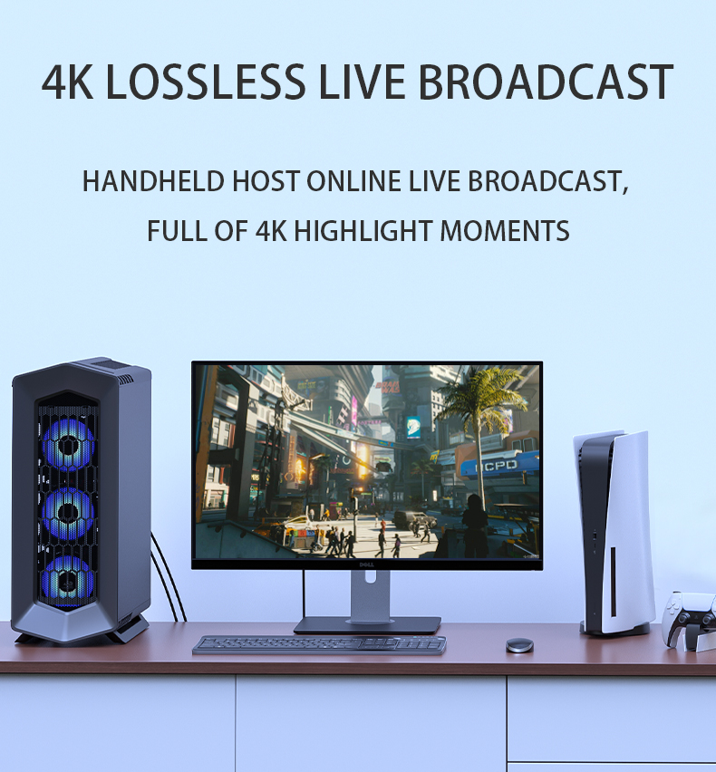 Professional SMD Mounting Type 4K Audio Video Capture Card for Live Recording and OBS