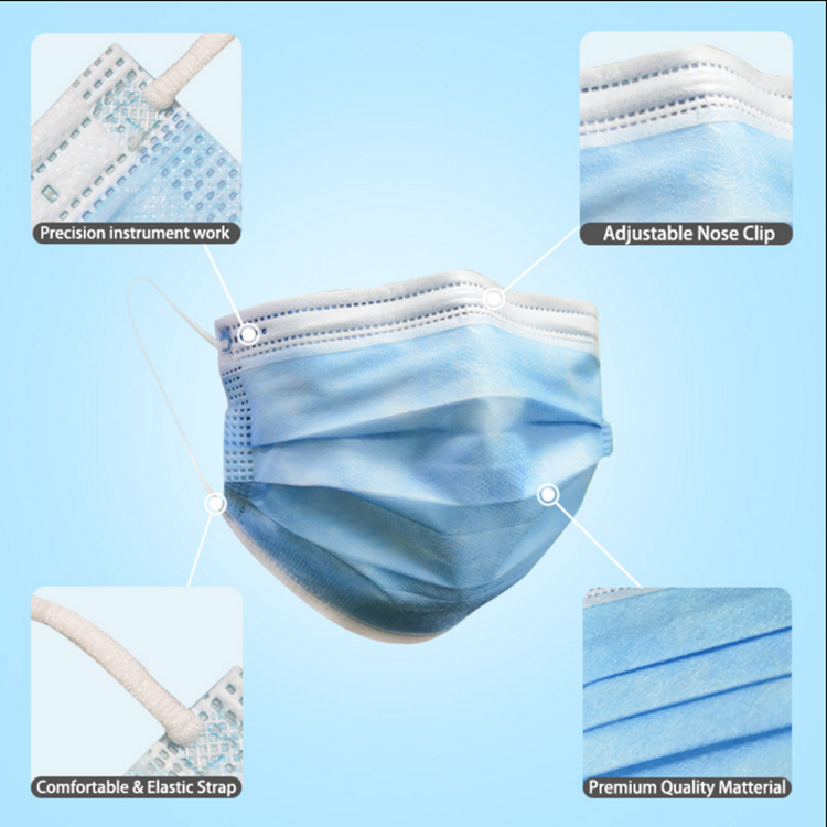 Disposable Disposable Nose Mask 3 Ply Anti Pollution Earloop Ffp2 Breathing Protection