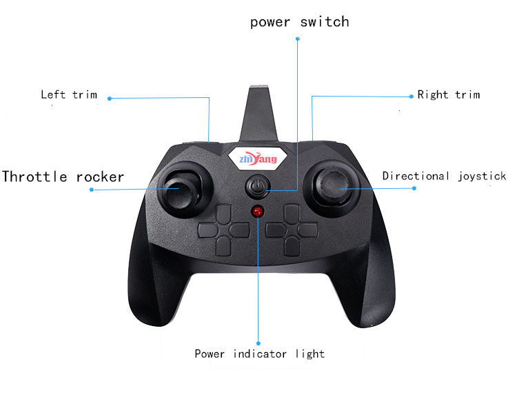 Indoor-Outdoor Play Electric Remote Control Fighter Foam Hand Throw Glider with Light