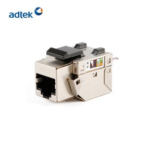Quality Toolless Ethernet Keystone Jack Cat5e Cat6 Cat6a RJ45 8P8C wholesale
