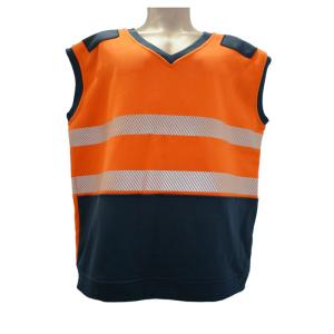 Quality 100% Cotton 350gsm FR Fleece Hi Vis Workwear CAT2 Orange Hi Vis T Shirt wholesale