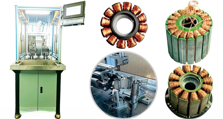 Automatic CNC Motorcycle and Car Engine Cooling Fan Motor Stator Coil Winding Machine