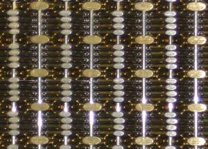 Quality Interior Stainless Steel Architectural Metal Mesh Antique Brass 0% Opening Area wholesale