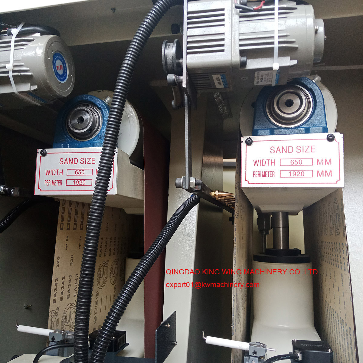 RPS1000-R-R wide belt sander lacquer sanding machine for UV line