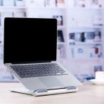 250mm Width 14Inch Aluminum Folding Ergonomic Macbook Stand Adjustable