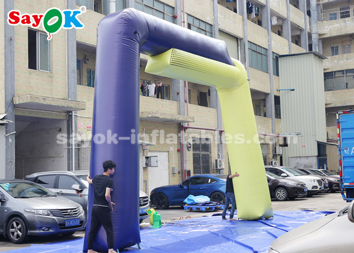 Custom Inflatable Arch 7.6*4.9mH PVC Tarpaulin Inflatable Entrance Arch For Events / Advertisement