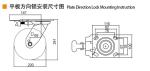 EDL Heavy Duty Casters 200mm 8 Inch Swivel Caster Wheels 738-86