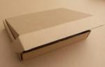 Wholesale craft corrugated packaging box flat packed cardboard recycle shipping
