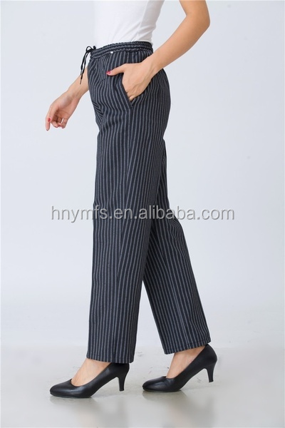 Top Quality Custom Design Workwear Chefs Clothing Chef Pants for women