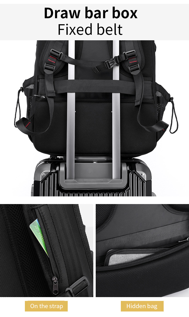 Computer Interlayer Oxford Waterproof Backpack Multifunctional 70l Travel Backpack
