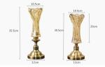 Classical Crystal Glass Transparent Vase Flower Display Glass Vase