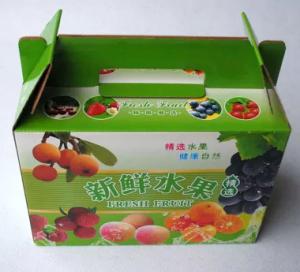 Quality carton fruit box with handle wholesale