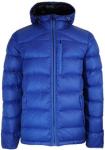 Blue Mens Warm Waterproof Coat , Hooded Mens Waterproof Puffer Jacket