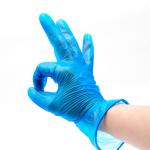 Disposable Vinyl Glovees Hand Blue Food Service PVC Glovees Powder Free Cleaning