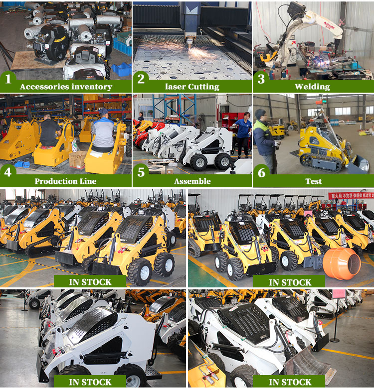 Customized Color EPA Diesel/Gasoline Mini Skid Steer Loader with Briggs Stratton Engine
