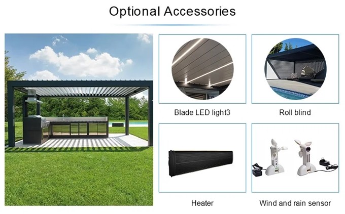 Outdoor Hardtop Gazebo BBQ Hardtop Grill Gazebo Aluminum Patio Gazebo