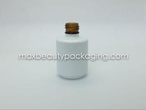 Quality high quality thick and strong powder coating gel polish bottle 15ml amber bottle nail polish packaging wholesale