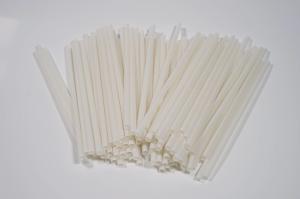 Quality Restaurants Biodegradable PLA Straws , 5x210mm Compostable Bendy Straws wholesale
