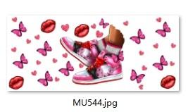 Quality Strong Adhesive Valentine'S Day UV DTF Tumbler Cup Wraps UV Resistant wholesale
