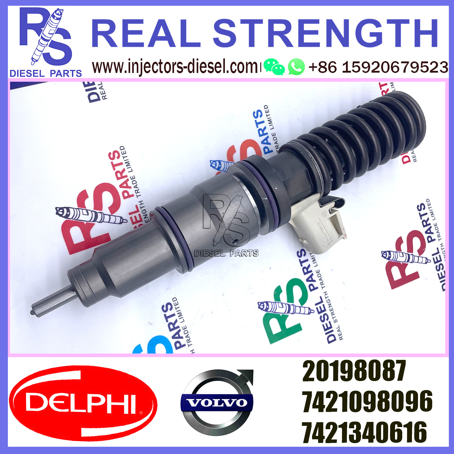 BEBE4D23001 DELPHI Fuel Injector E3.18 20198087 7421098096 7421340616