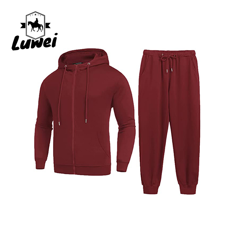 Fashion Jogger Pullover Custom Made Oversized Plain Zip Bluza Moletons Mens Sweatsuits 2 Piece Hoodie Tracksuit Sets