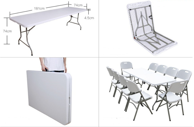 Banquet Outdoor Plastic Folding Table 4ft 5ft 6ft Rectangular