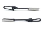 FTTH Nylon and Metal Flat Optical Plastic Fiber Optic Drop Cable Black Fiber