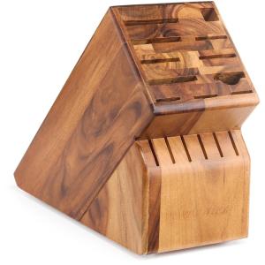 Quality Professional Wooden Universal Knife Block Set , Bamboo Box Knife Holder wholesale