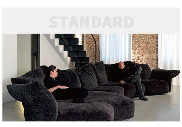 120 Inch Small Sectional Couches With Chaise Lounge Leather Home Adjustable Star